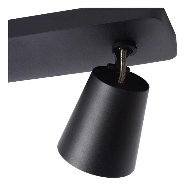 Lucide TURNON - Ceiling spotlight - LED Dim to warm - GU10 - 2x5W 2200K/3000K - Black - detail 2